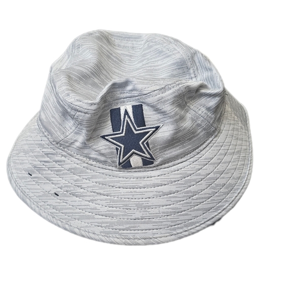 NEW ERA DALLAS COWBOYS GREY GAME MENS BUCKET HAT, SIZE OSFM - Picture 2 of 4
